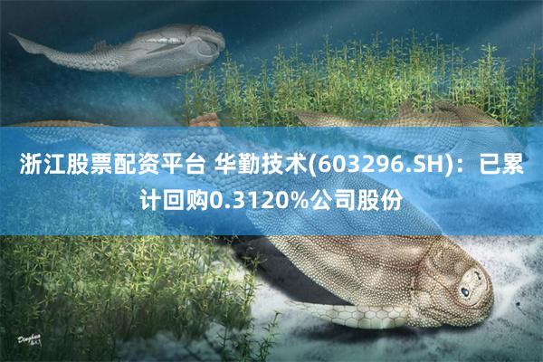 浙江股票配资平台 华勤技术(603296.SH)：已累计回购0.3120%公司股份