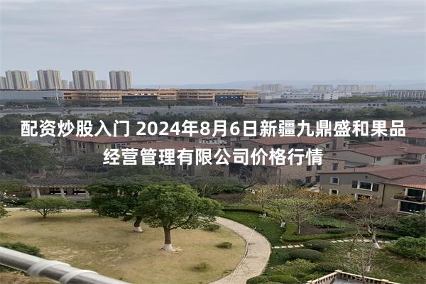 配资炒股入门 2024年8月6日新疆九鼎盛和果品经营管理有限公司价格行情