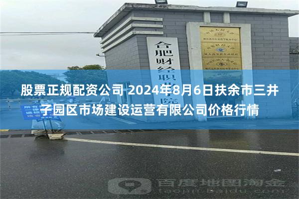 股票正规配资公司 2024年8月6日扶余市三井子园区市场建设运营有限公司价格行情