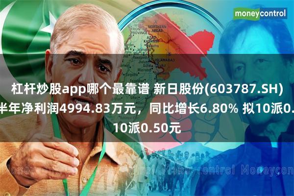 杠杆炒股app哪个最靠谱 新日股份(603787.SH)：上半年净利润4994.83万元，同比增长6.80% 拟10派0.50元