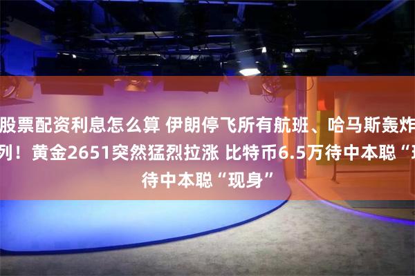 股票配资利息怎么算 伊朗停飞所有航班、哈马斯轰炸以色列！黄金2651突然猛烈拉涨 比特币6.5万待中本聪“现身”