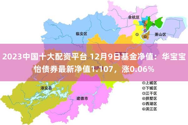 2023中国十大配资平台 12月9日基金净值：华宝宝怡债券最新净值1.107，涨0.06%