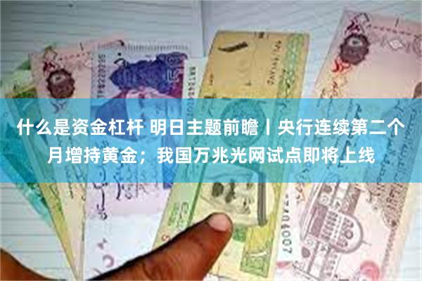 什么是资金杠杆 明日主题前瞻丨央行连续第二个月增持黄金；我国万兆光网试点即将上线